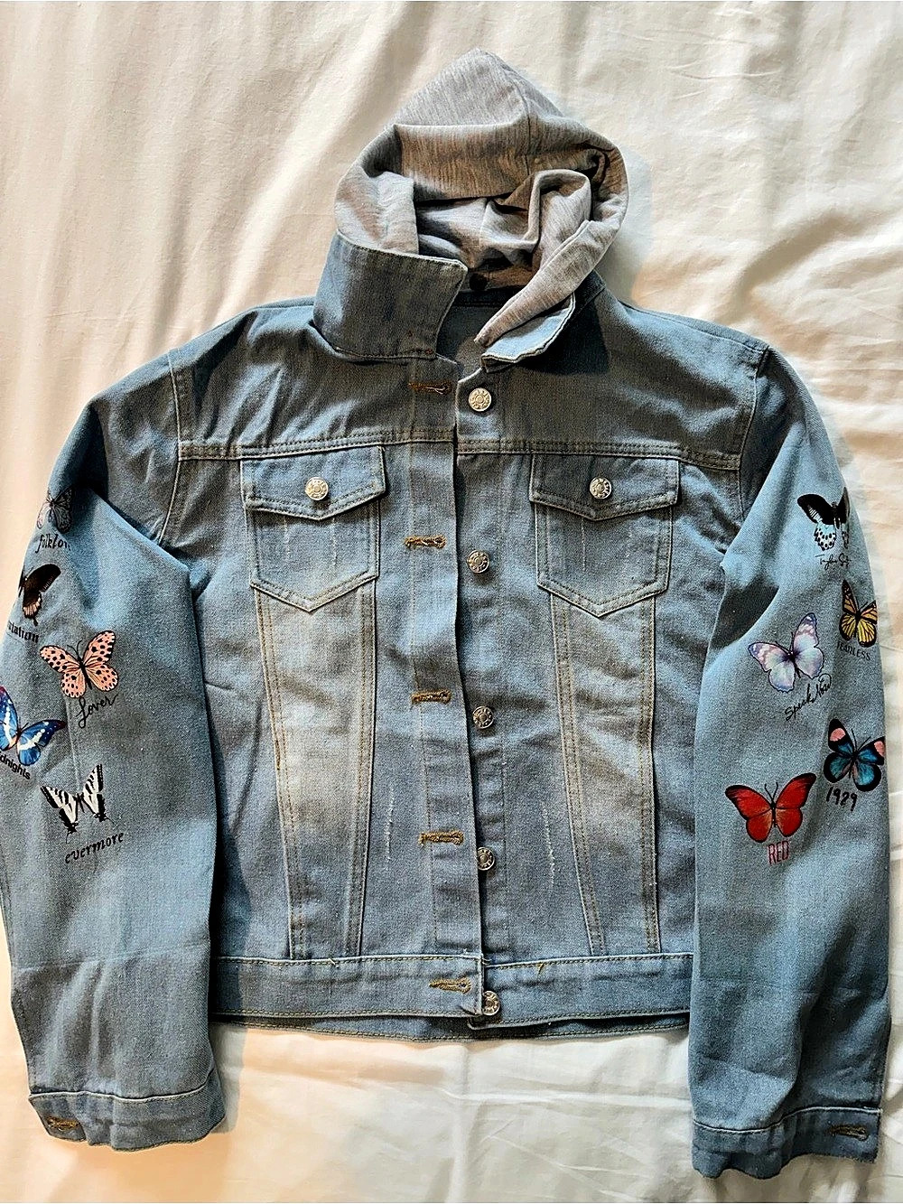 Taylor Swift Denim Hooded Jean Jacket in Blue (never used)